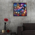 Celestial Timekeeper 2 by Rey Klimt - 24x24 acrylic wall art in a room