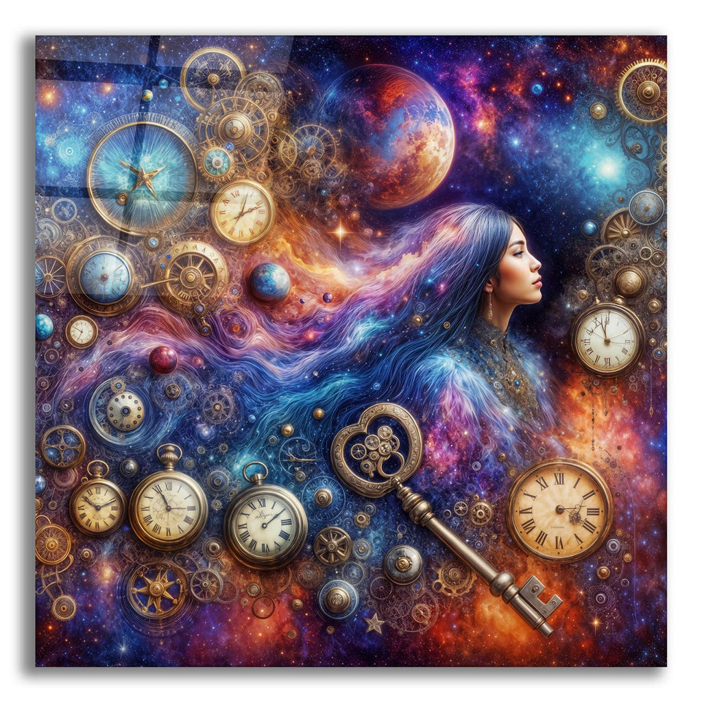 Celestial Timekeeper 2 by Rey Klimt acrylic glass wall art