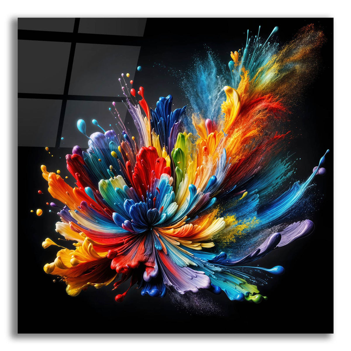 Color Burst 2 by Rey Klimt acrylic glass wall art