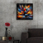 Color Burst 4 by Rey Klimt - 24x24 acrylic wall art in a room