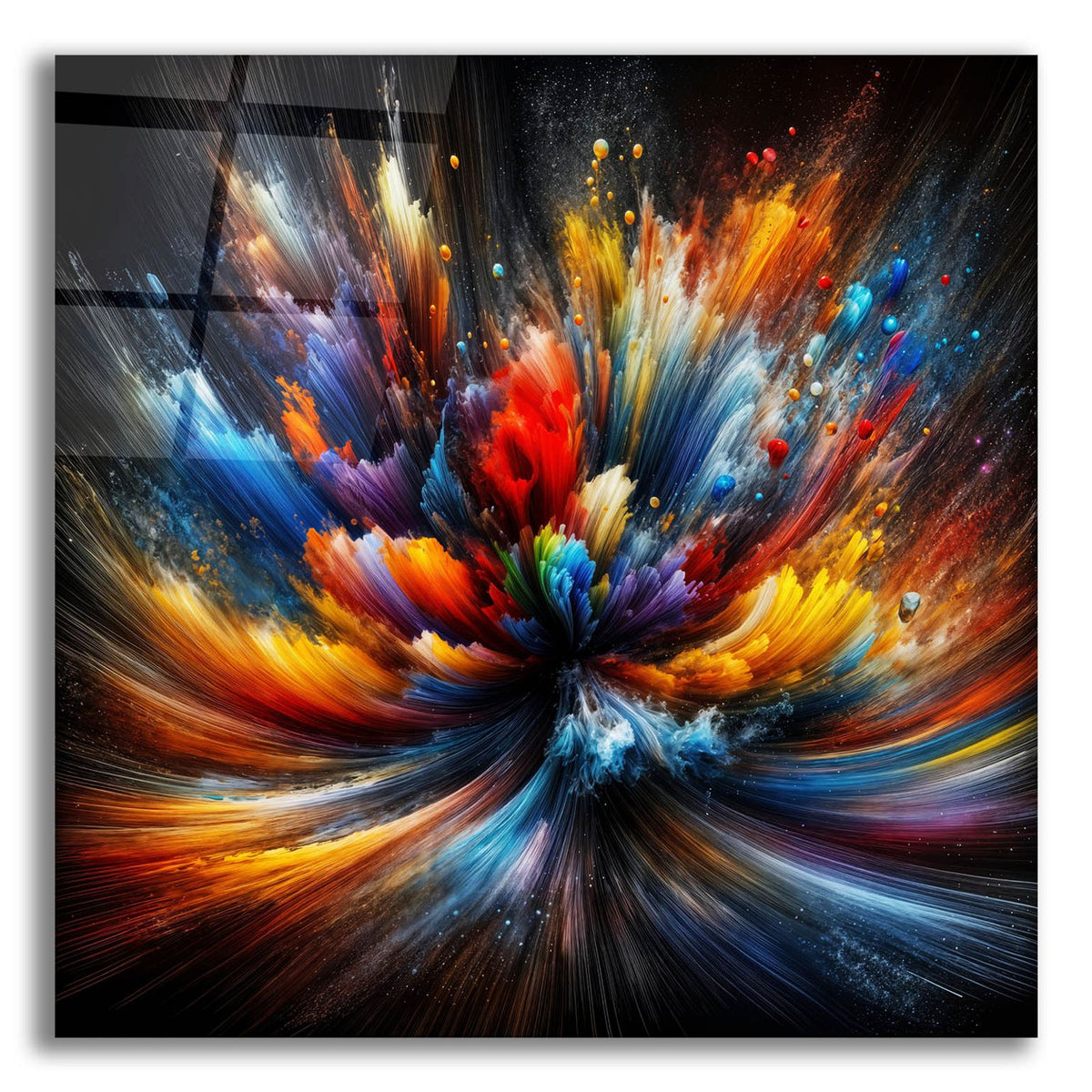 Color Burst 4 by Rey Klimt acrylic glass wall art