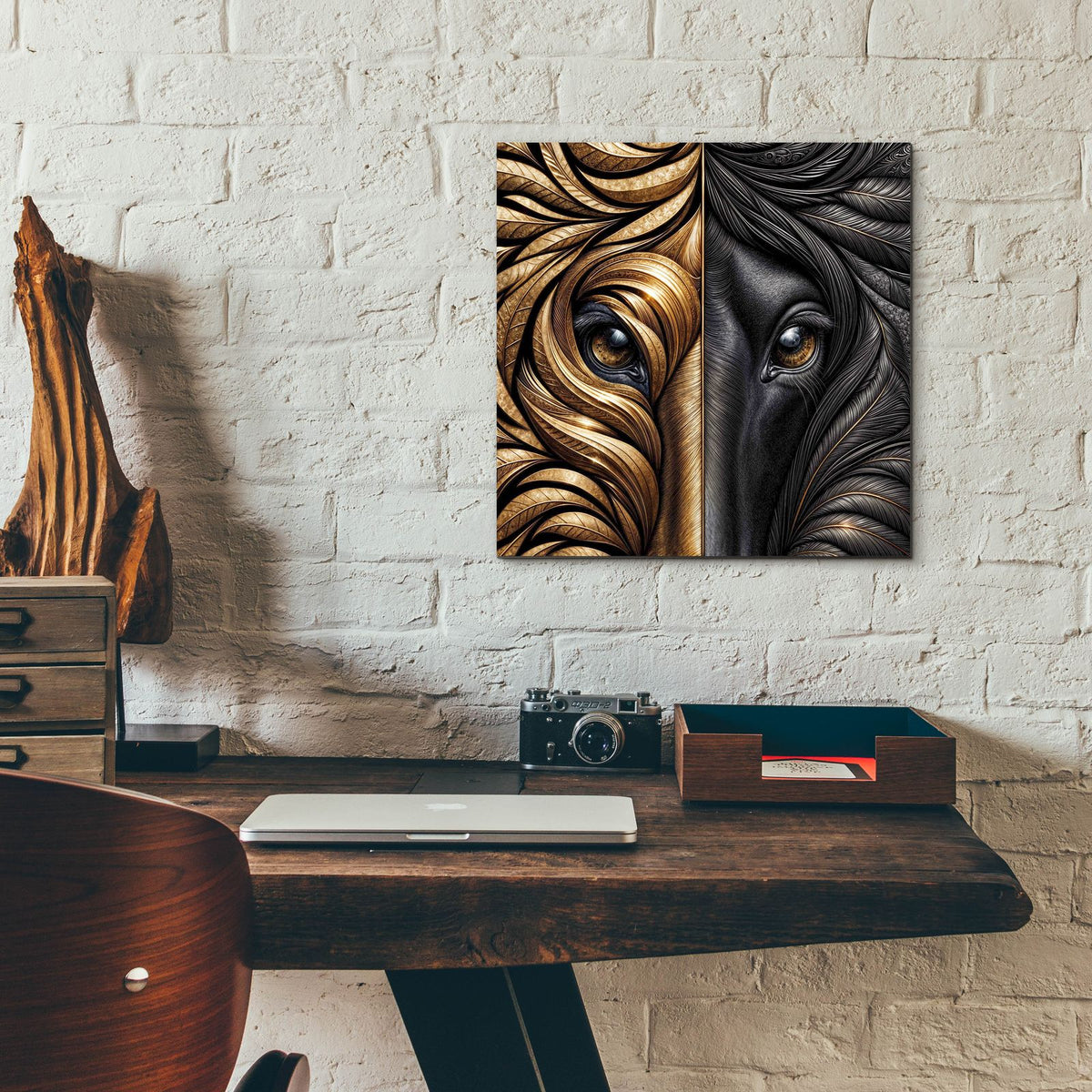 Eyebstract 1 by Rey Klimt - 12x12 acrylic wall art in a room