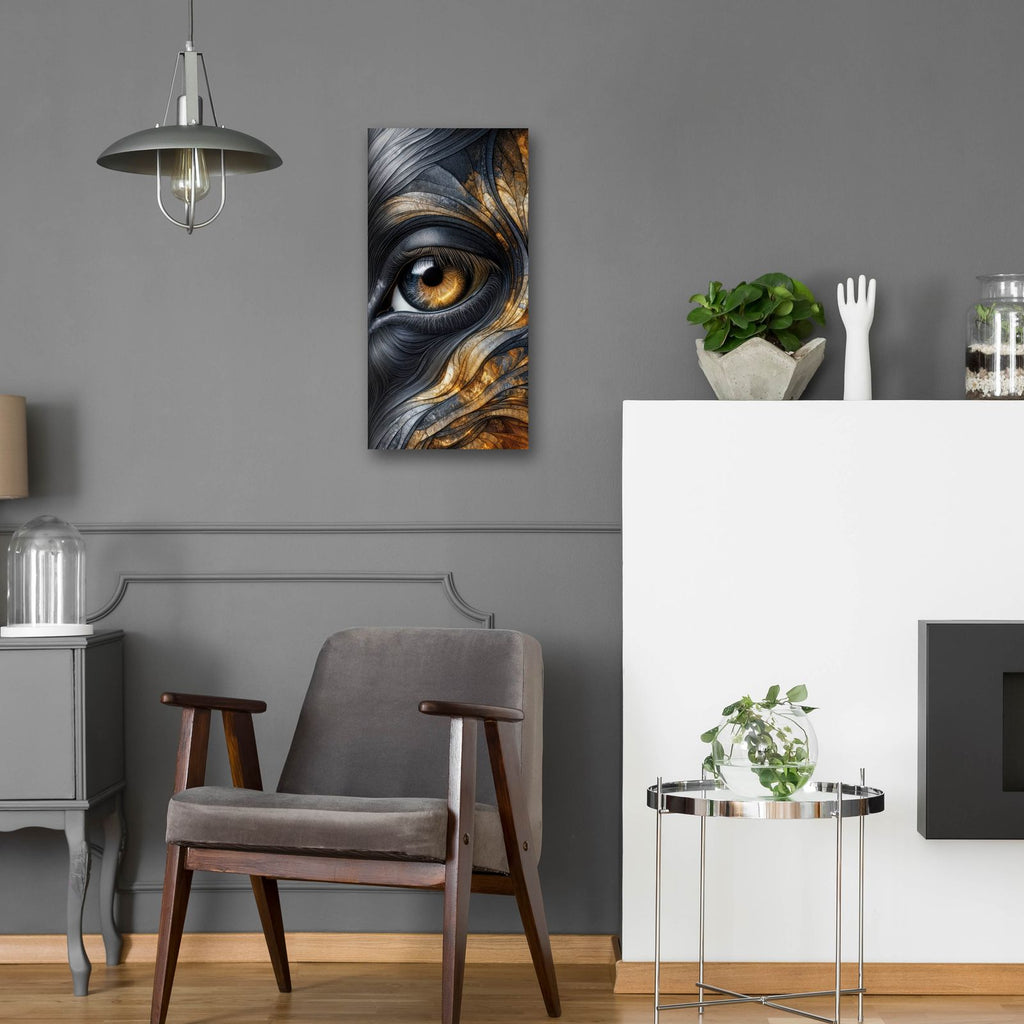 Eyebstract 10 by Rey Klimt - 12x24 acrylic wall art in a room