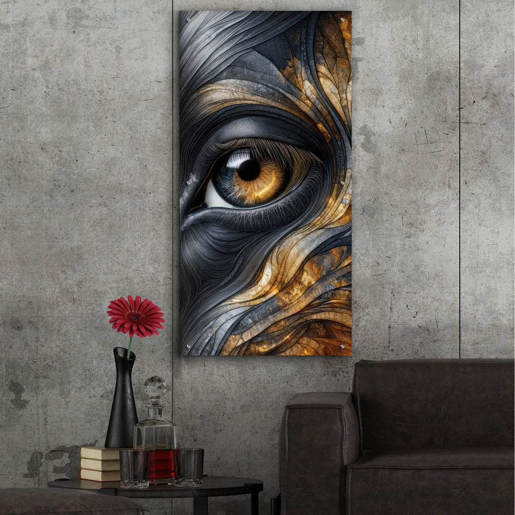 Eyebstract 10 by Rey Klimt - 24x48 acrylic wall art in a room