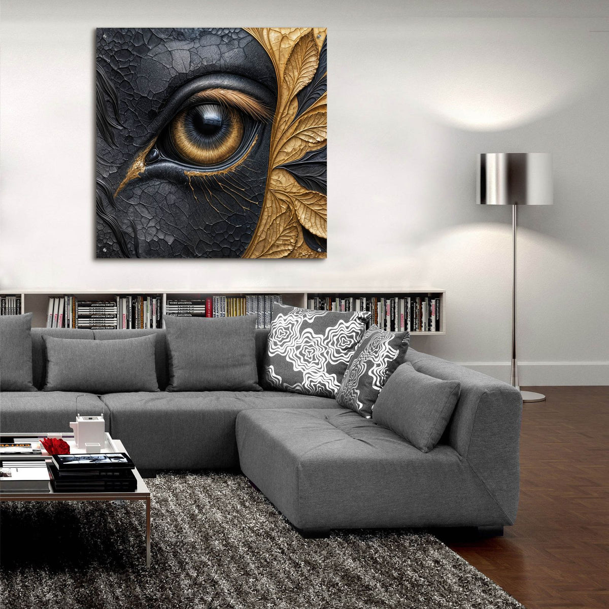 Eyebstract 11 by Rey Klimt - 36x36 acrylic wall art in a room
