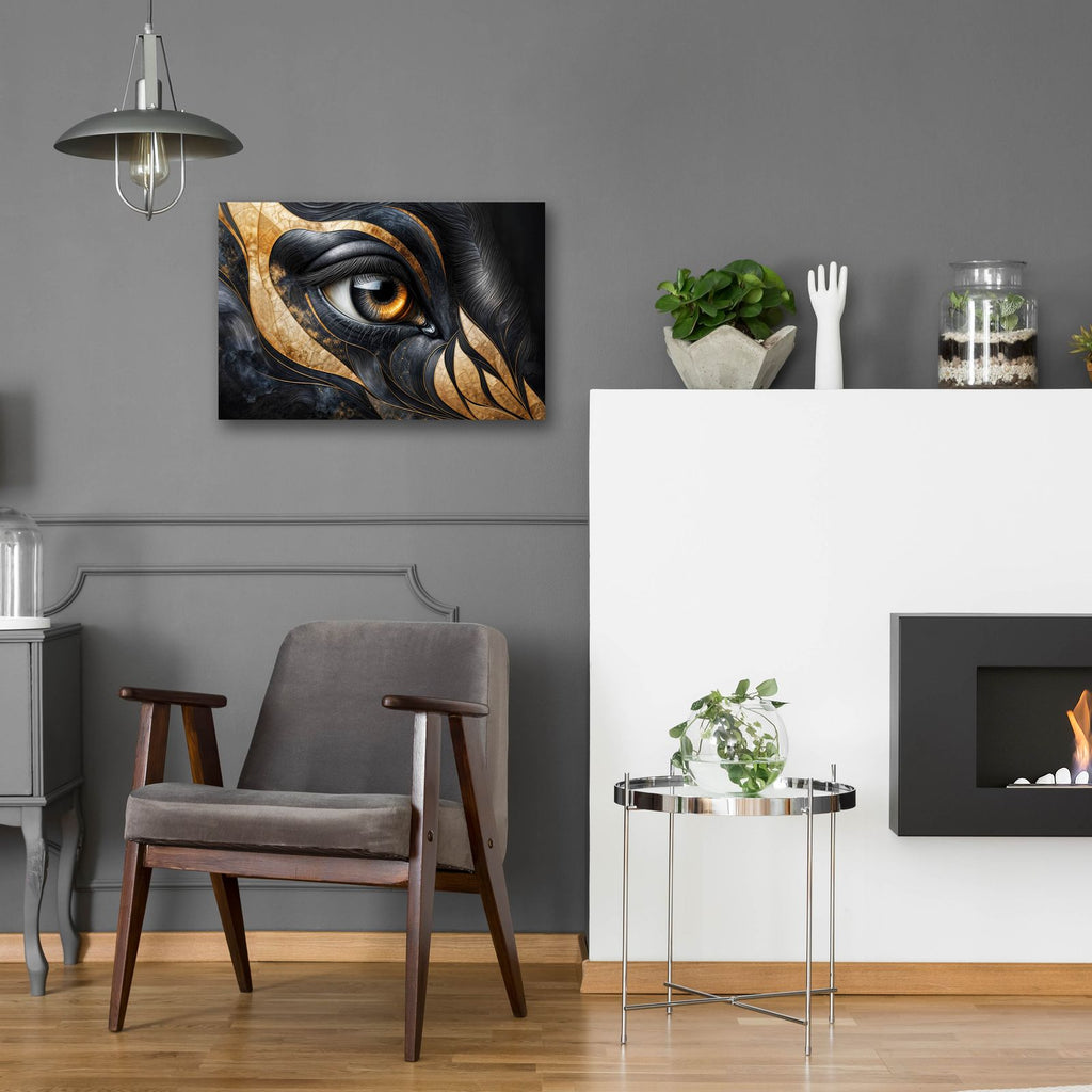 Eyebstract 12 by Rey Klimt - 24x16 acrylic wall art in a room
