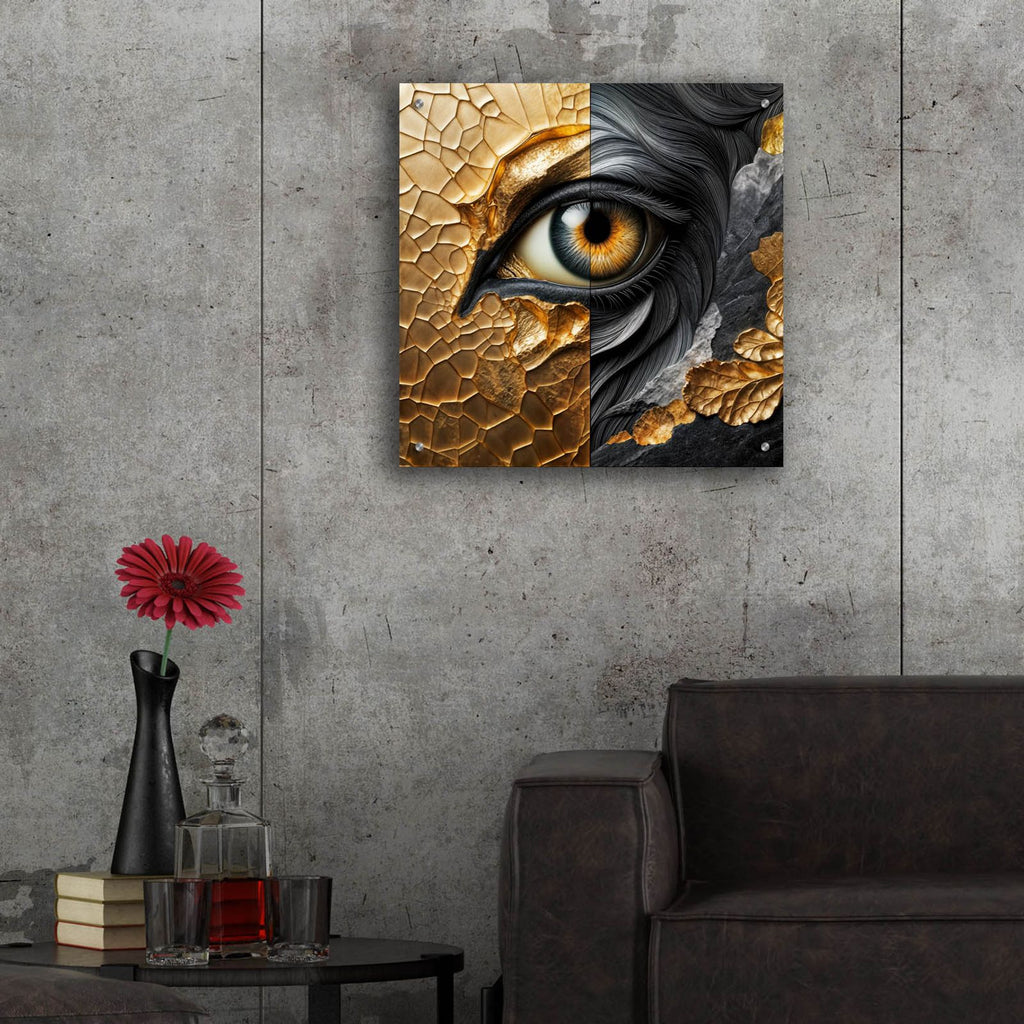 Eyebstract 2 by Rey Klimt - 24x24 acrylic wall art in a room