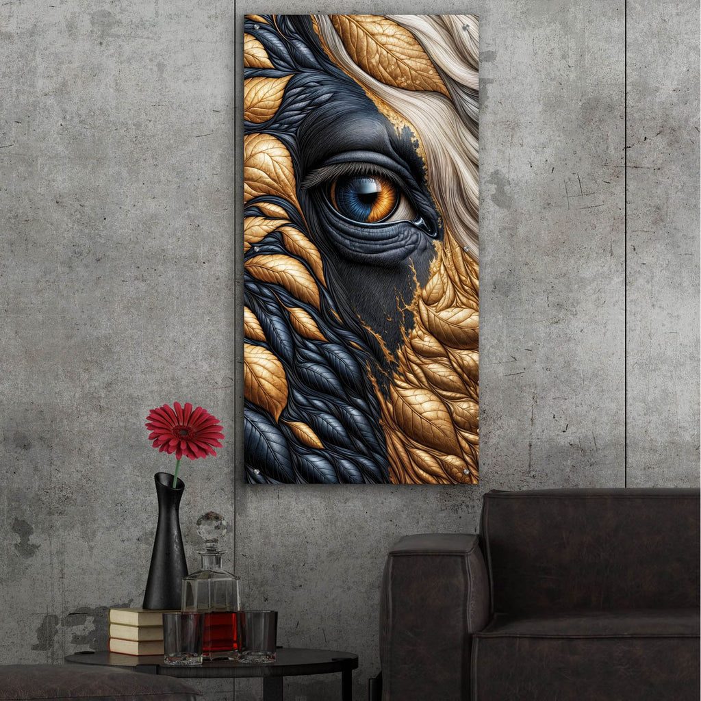 Eyebstract 3 by Rey Klimt - 24x48 acrylic wall art in a room