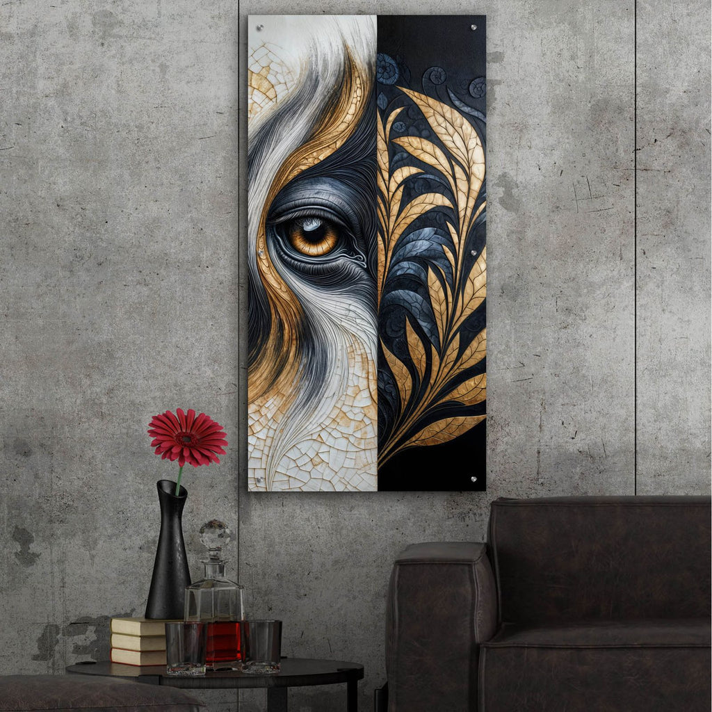 Eyebstract 4 by Rey Klimt - 24x48 acrylic wall art in a room