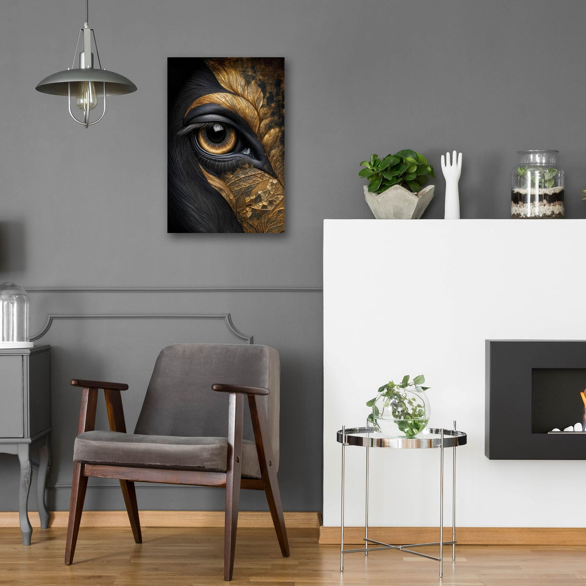Eyebstract 5 by Rey Klimt - 16x24 acrylic wall art in a room