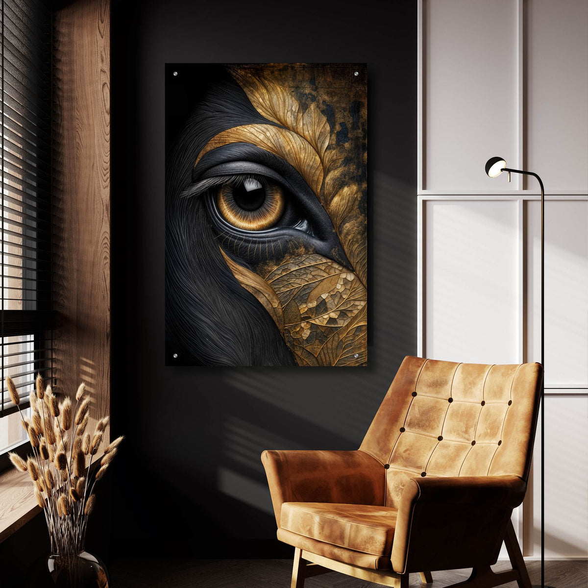 Eyebstract 5 by Rey Klimt - 24x36 acrylic wall art in a room