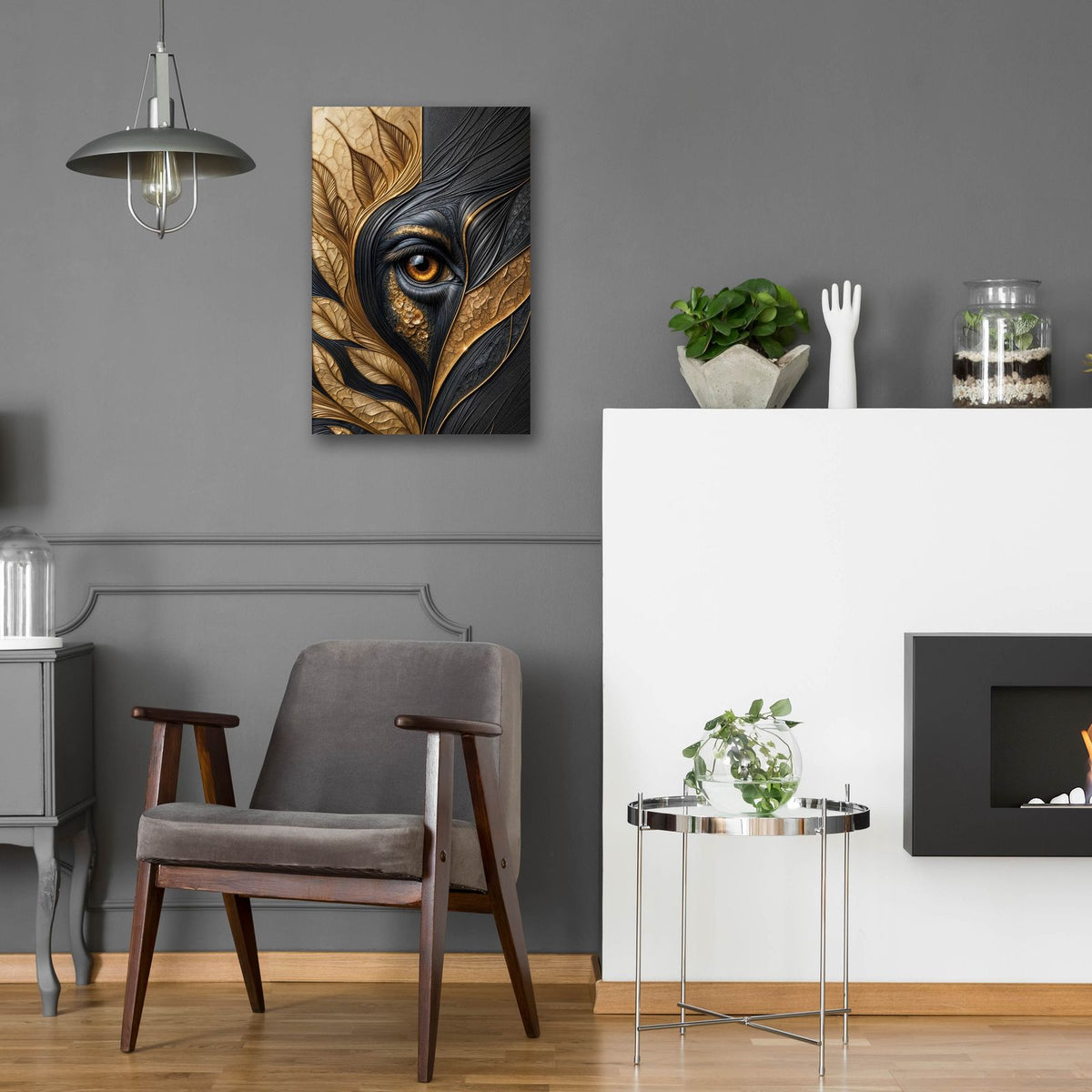 Eyebstract 7 by Rey Klimt - 16x24 acrylic wall art in a room