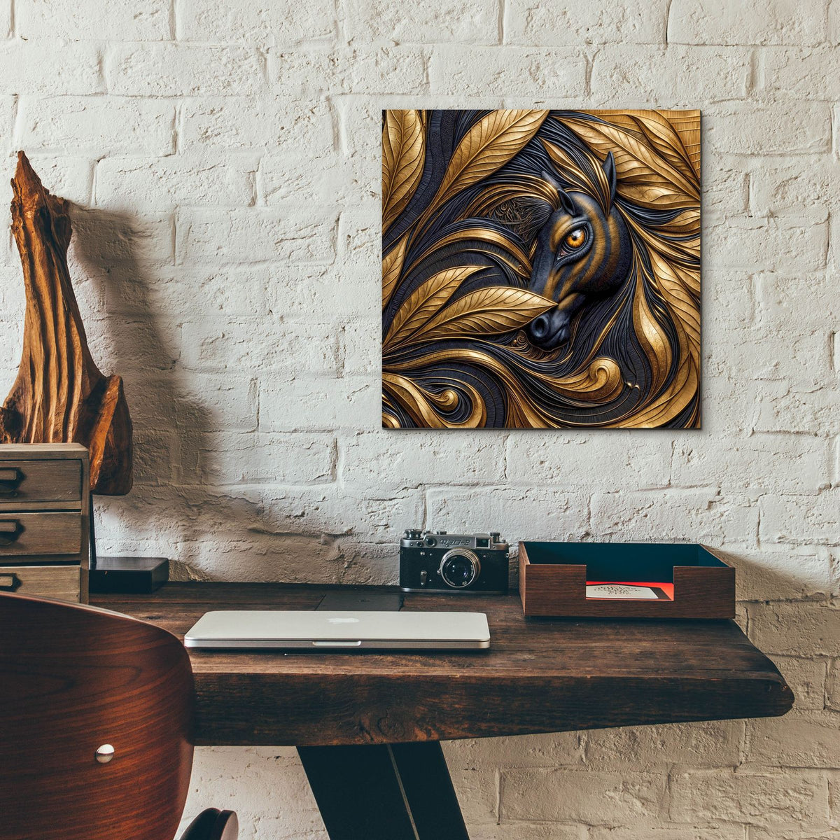Eyebstract 9 by Rey Klimt - 12x12 acrylic wall art in a room