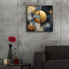 Golden Circle Abstract 5 by Rey Klimt - 24x24 acrylic wall art in a room