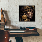 Golden Look by Rey Klimt - 12x12 acrylic wall art in a room