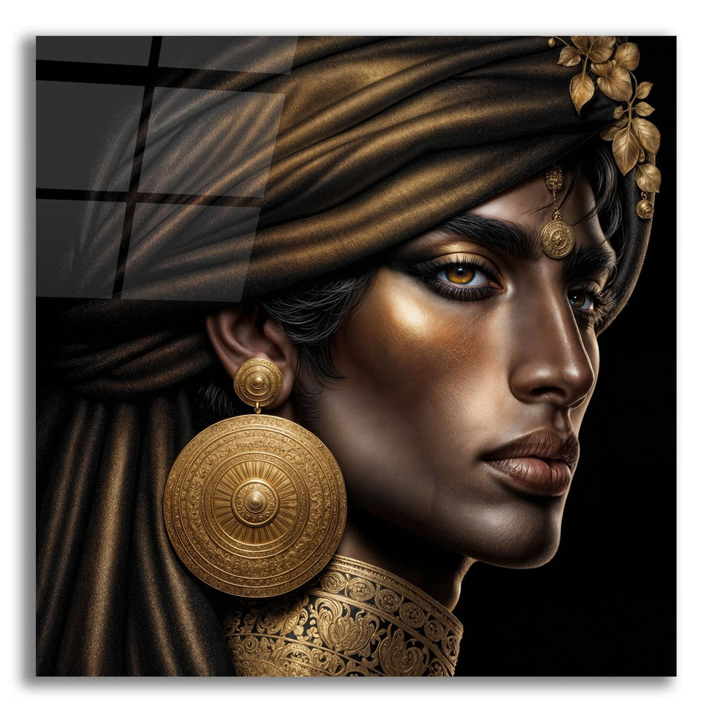 Golden Look by Rey Klimt acrylic glass wall art