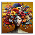 Hair Day by Rey Klimt acrylic glass wall art