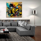 Katana Warrior 1 by Rey Klimt - 36x36 acrylic wall art in a room