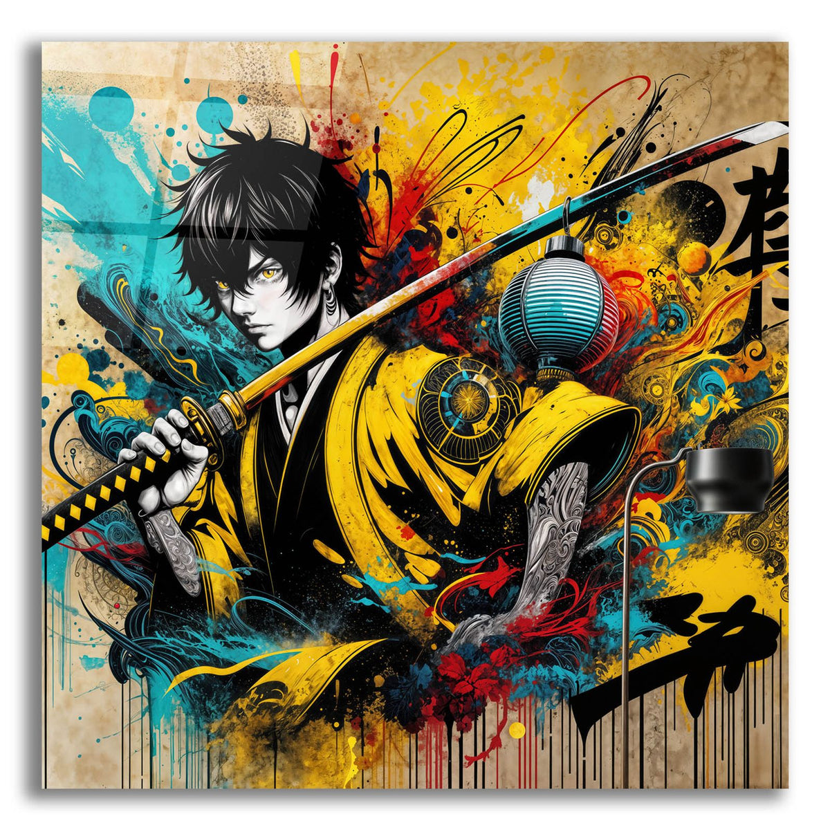 Katana Warrior 1 by Rey Klimt acrylic glass wall art