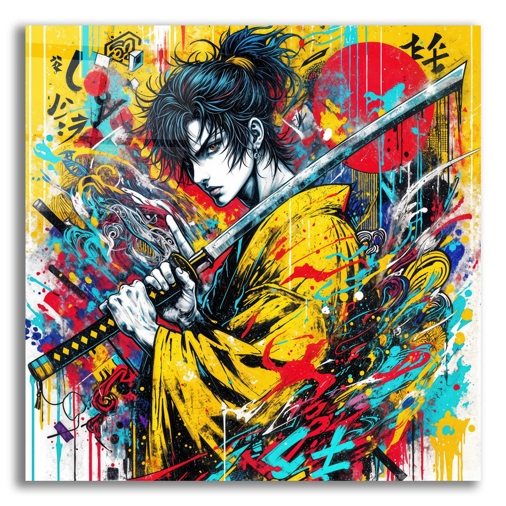 Katana Warrior 3 by Rey Klimt acrylic glass wall art