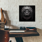 Lion Thoughts 3 by Rey Klimt - 12x12 acrylic wall art in a room