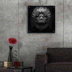 Lion Thoughts 3 by Rey Klimt - 24x24 acrylic wall art in a room