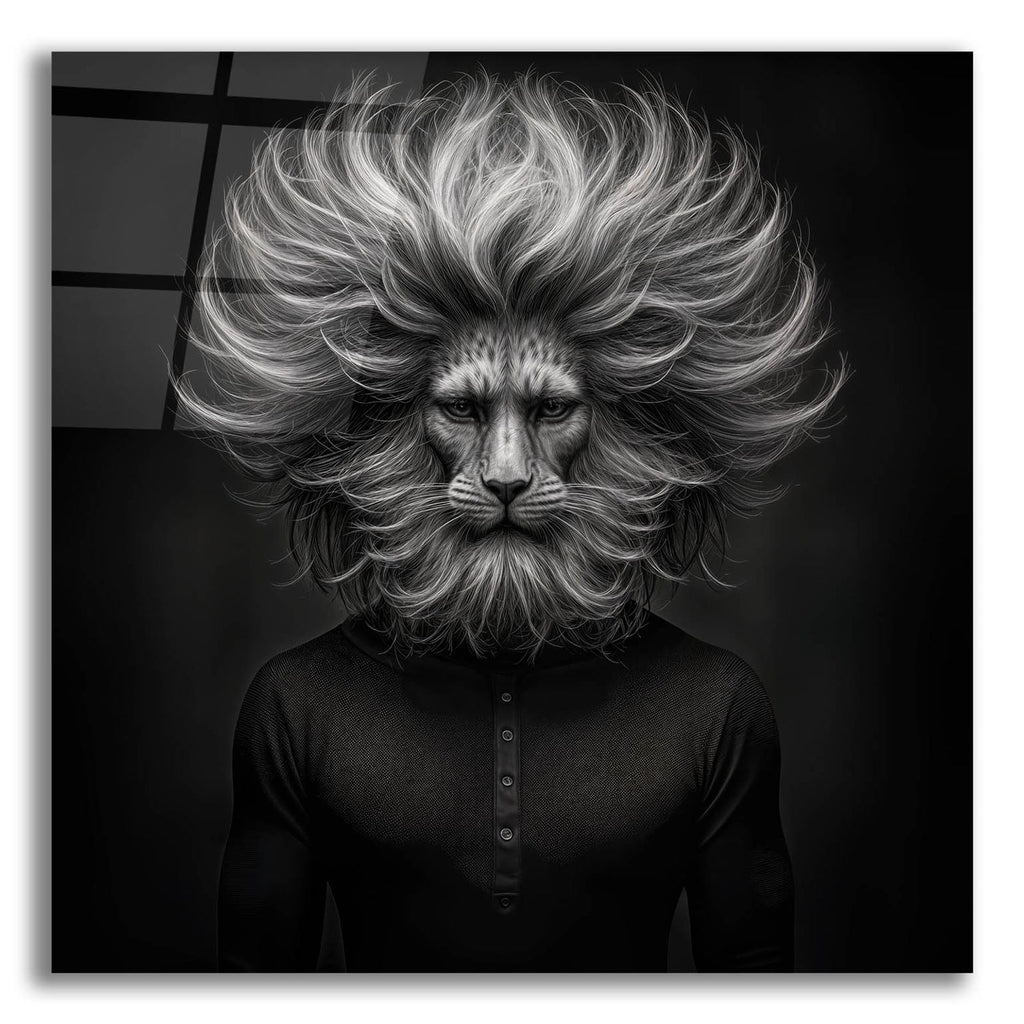Lion Thoughts 3 by Rey Klimt acrylic glass wall art