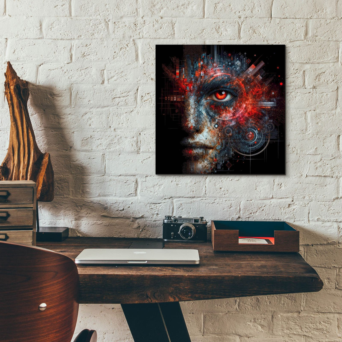 Looking At You 4 by Rey Klimt - 12x12 acrylic wall art in a room