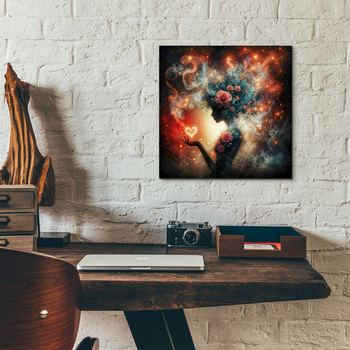 Love And Roses 4 by Rey Klimt - 12x12 acrylic wall art in a room