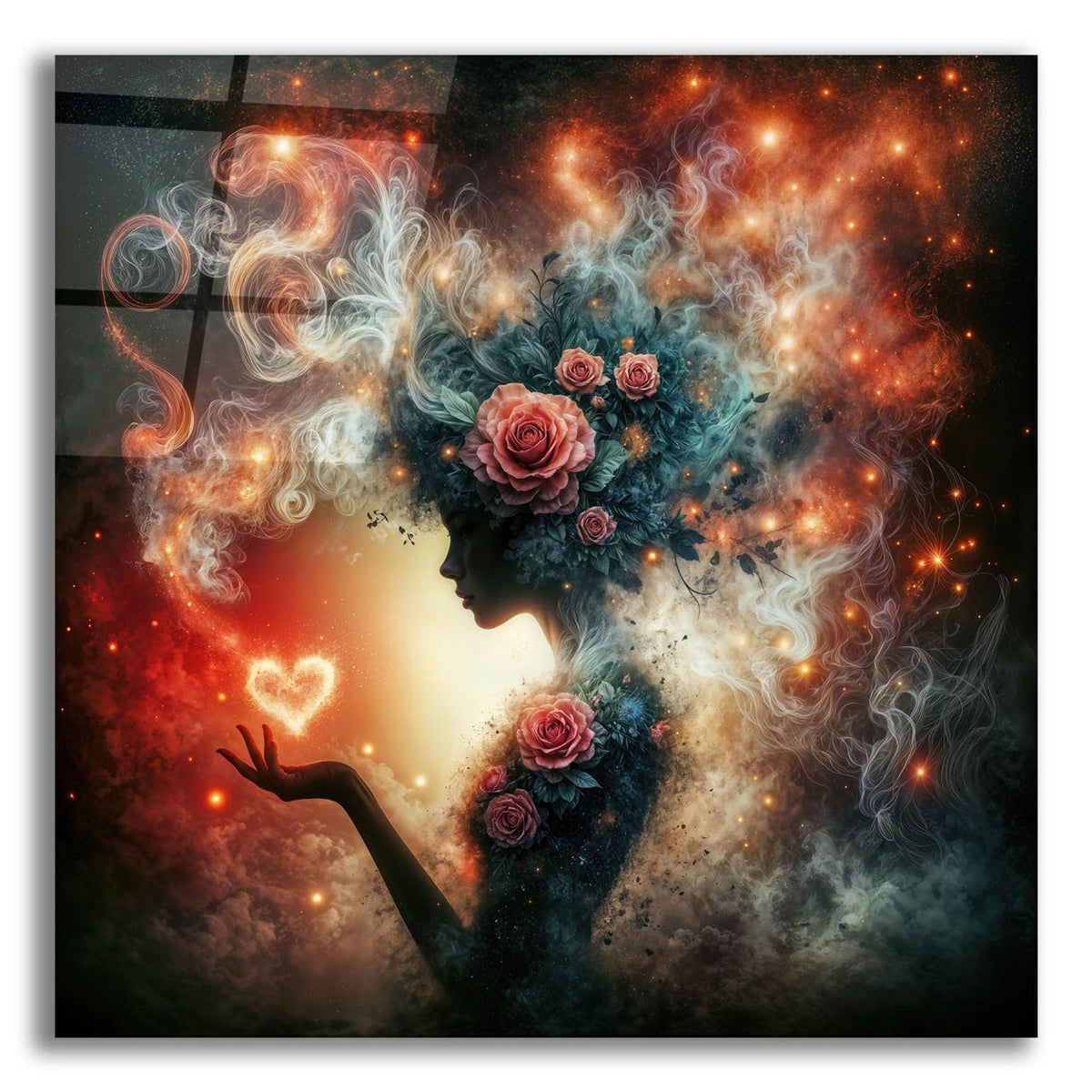 Love And Roses 4 by Rey Klimt acrylic glass wall art