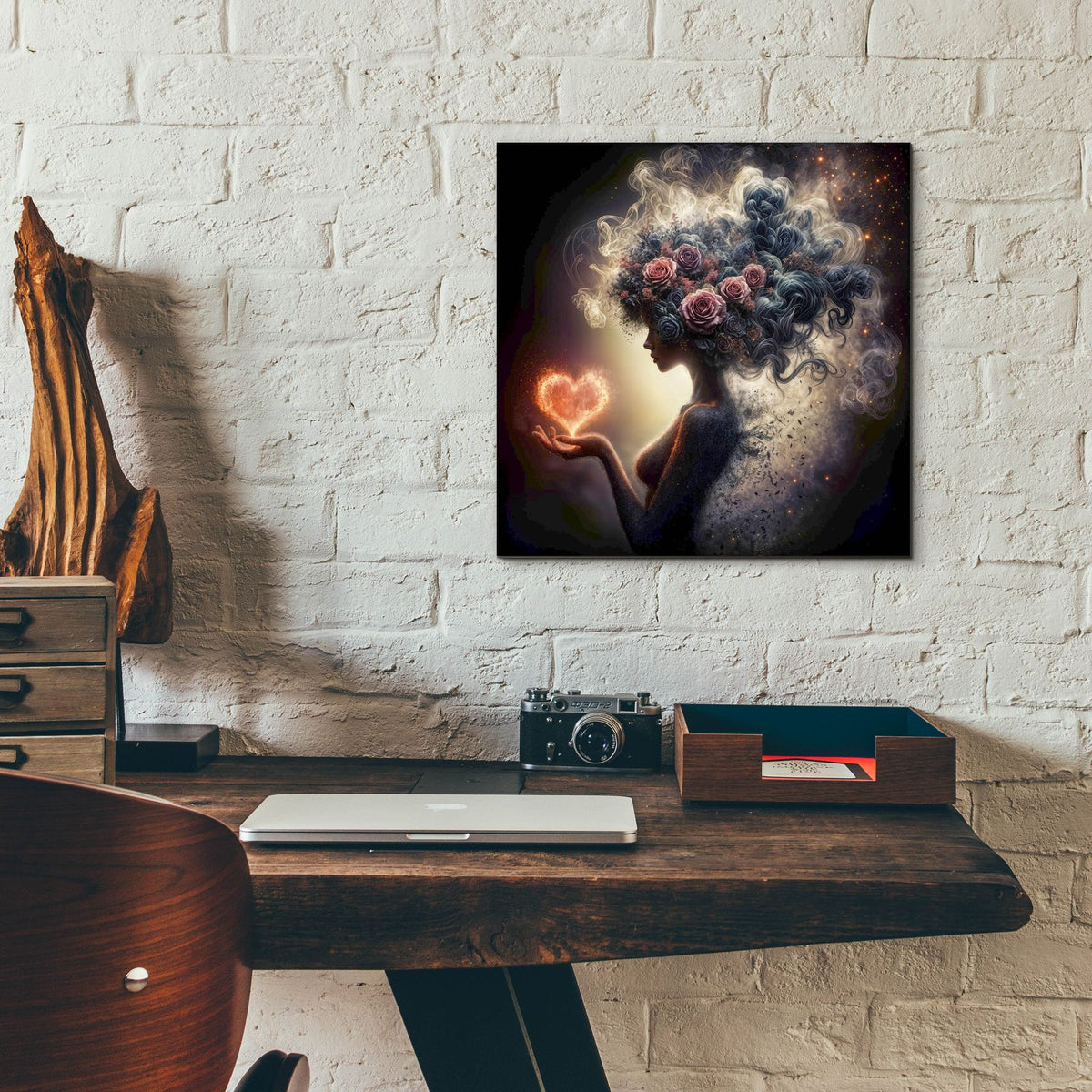 Love And Roses 5 by Rey Klimt - 12x12 acrylic wall art in a room