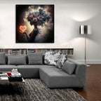 Love And Roses 5 by Rey Klimt - 36x36 acrylic wall art in a room