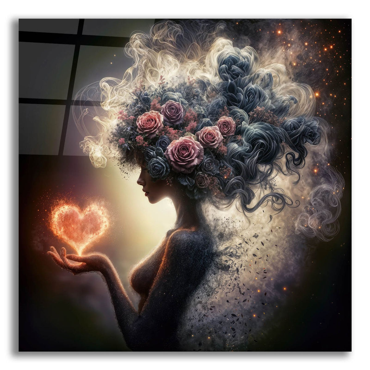 Love And Roses 5 by Rey Klimt acrylic glass wall art