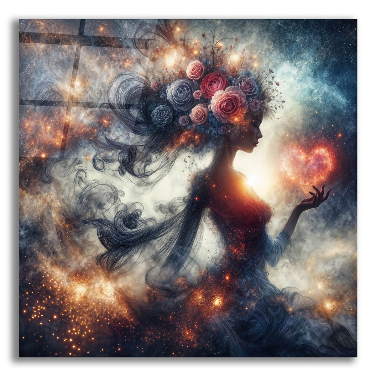 Love And Roses 6 by Rey Klimt acrylic glass wall art
