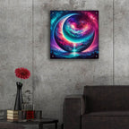 Moon World 2 by Rey Klimt - 24x24 acrylic wall art in a room