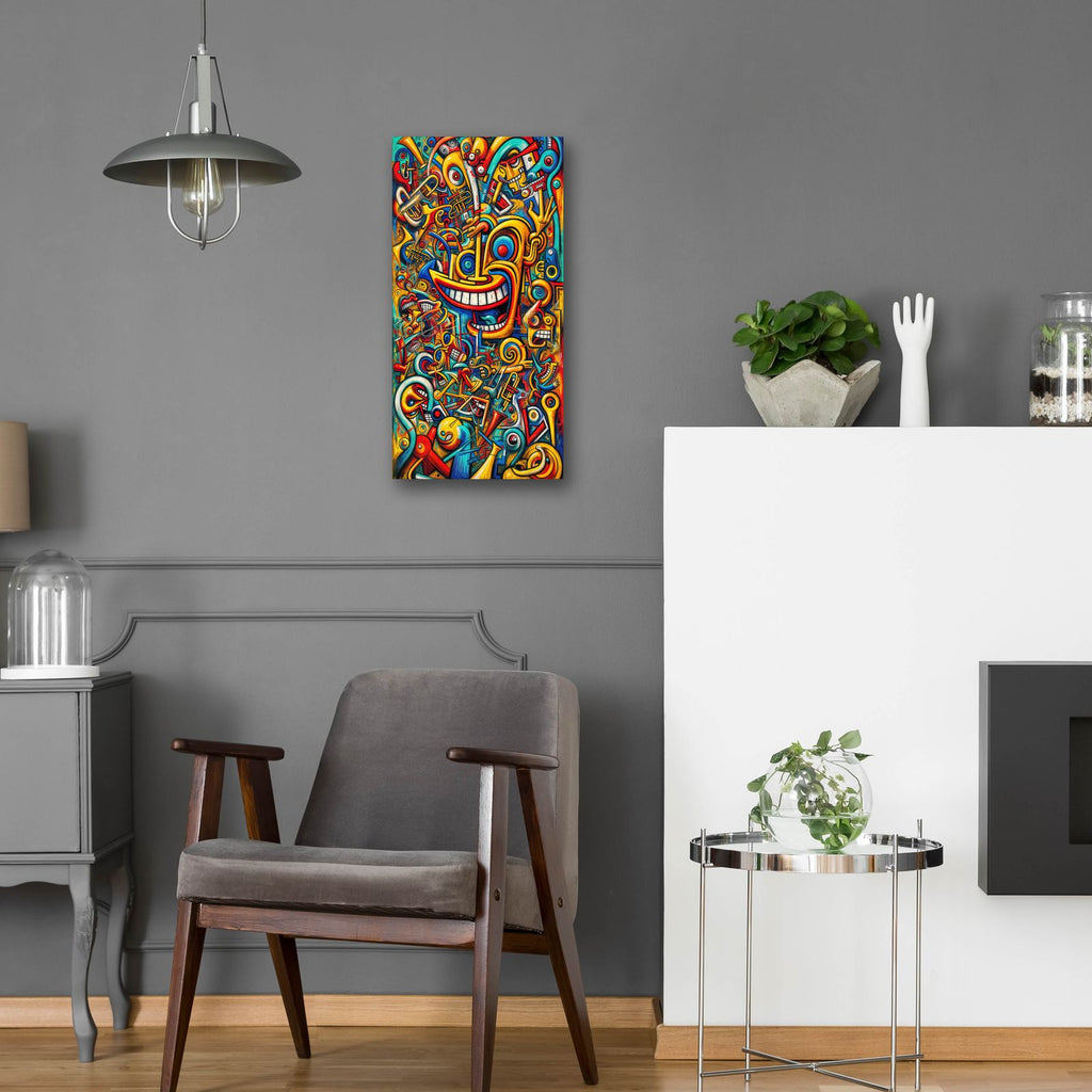Orchestra Abstract 1 by Rey Klimt - 12x24 acrylic wall art in a room