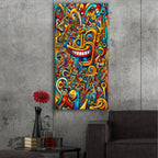 Orchestra Abstract 1 by Rey Klimt - 24x48 acrylic wall art in a room