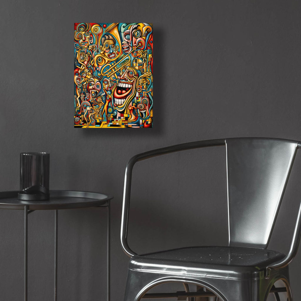 Orchestra Abstract 2 by Rey Klimt - 12x16 acrylic wall art in a room