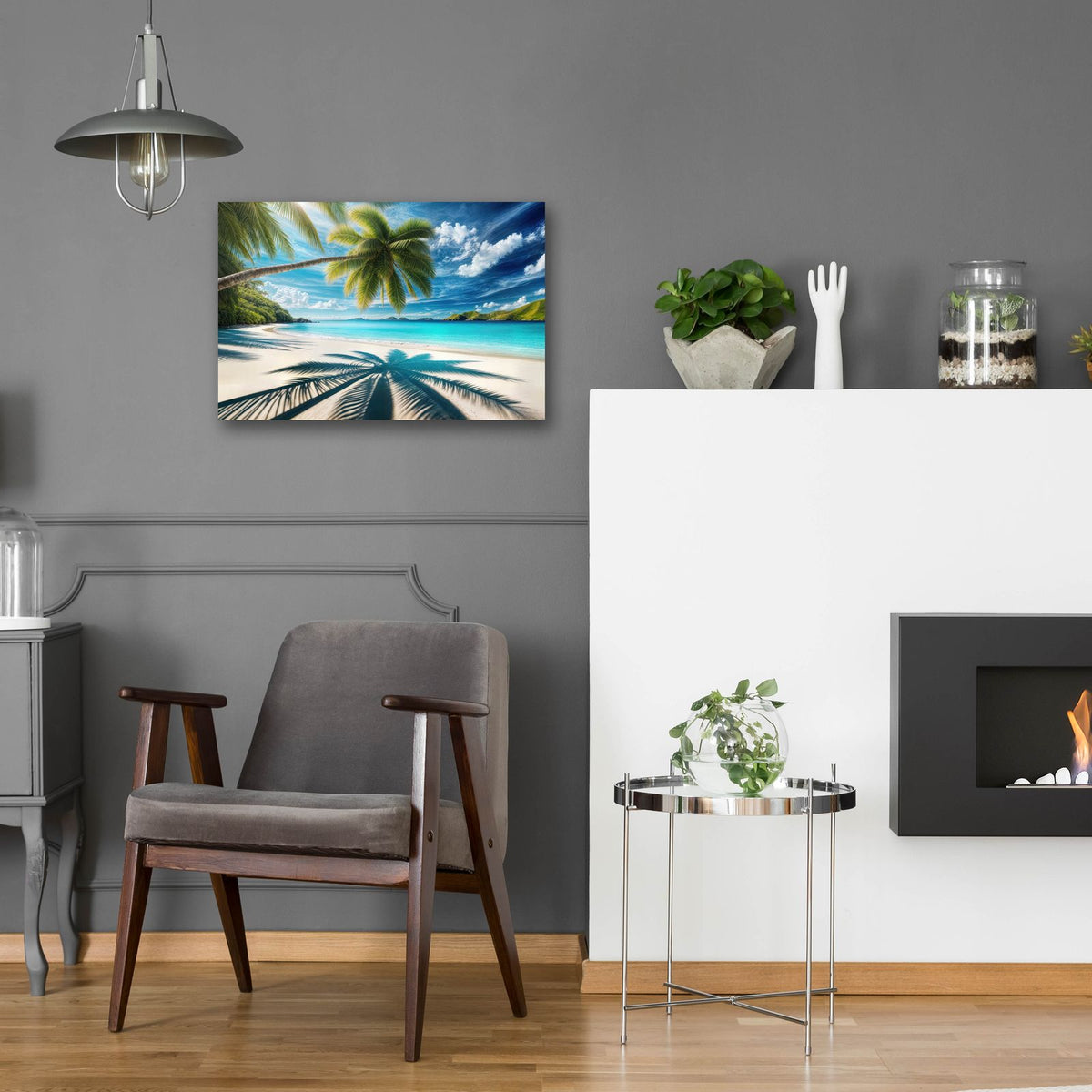 Paradise Beach 10 by Rey Klimt - 24x16 acrylic wall art in a room