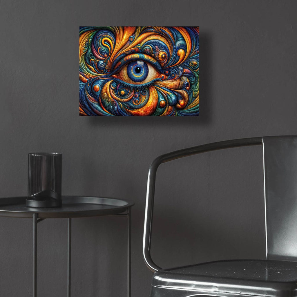 Psychedelic Eye 2 by Rey Klimt - 16x12 acrylic wall art in a room