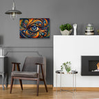 Psychedelic Eye 2 by Rey Klimt - 24x16 acrylic wall art in a room