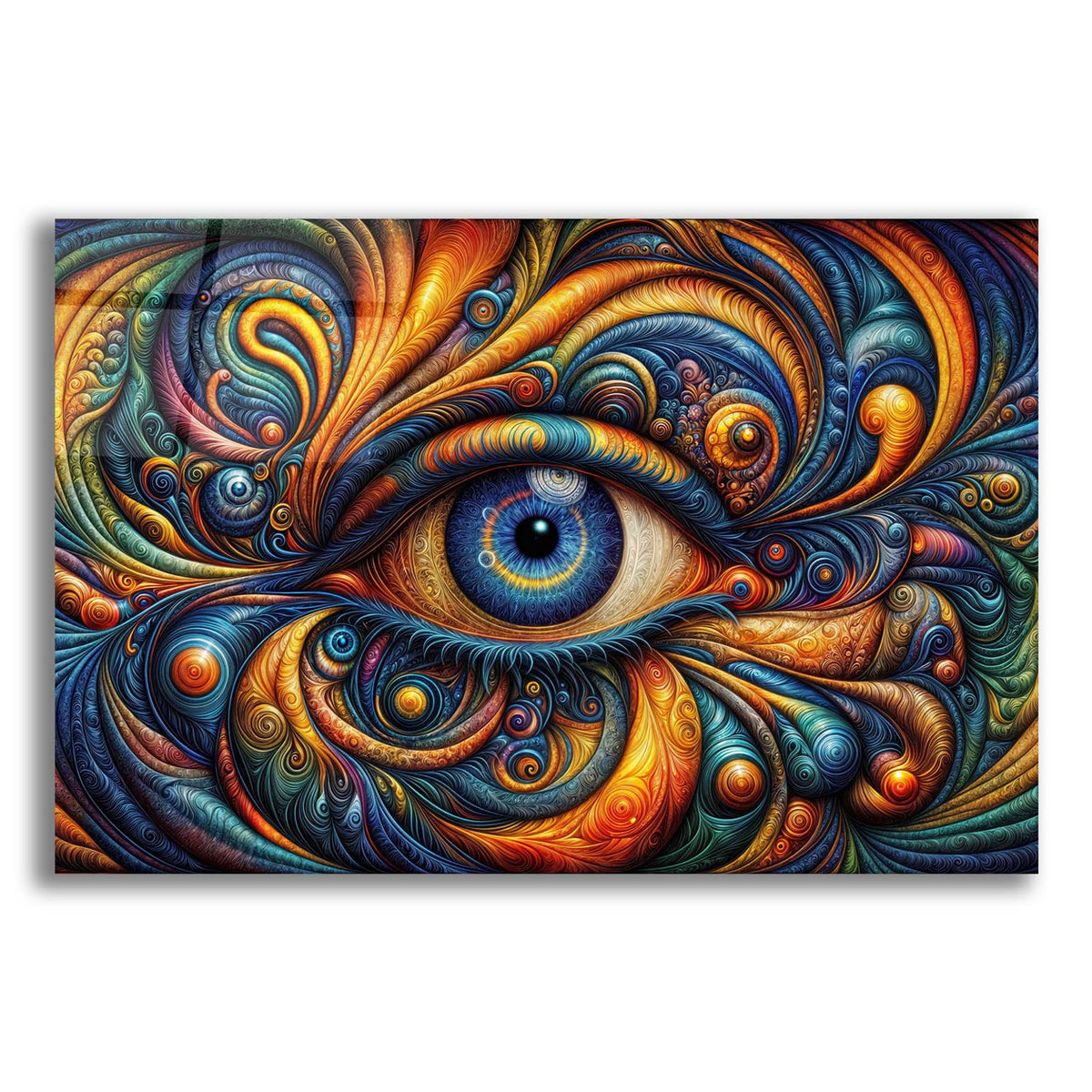 Psychedelic Eye 2 by Rey Klimt acrylic glass wall art