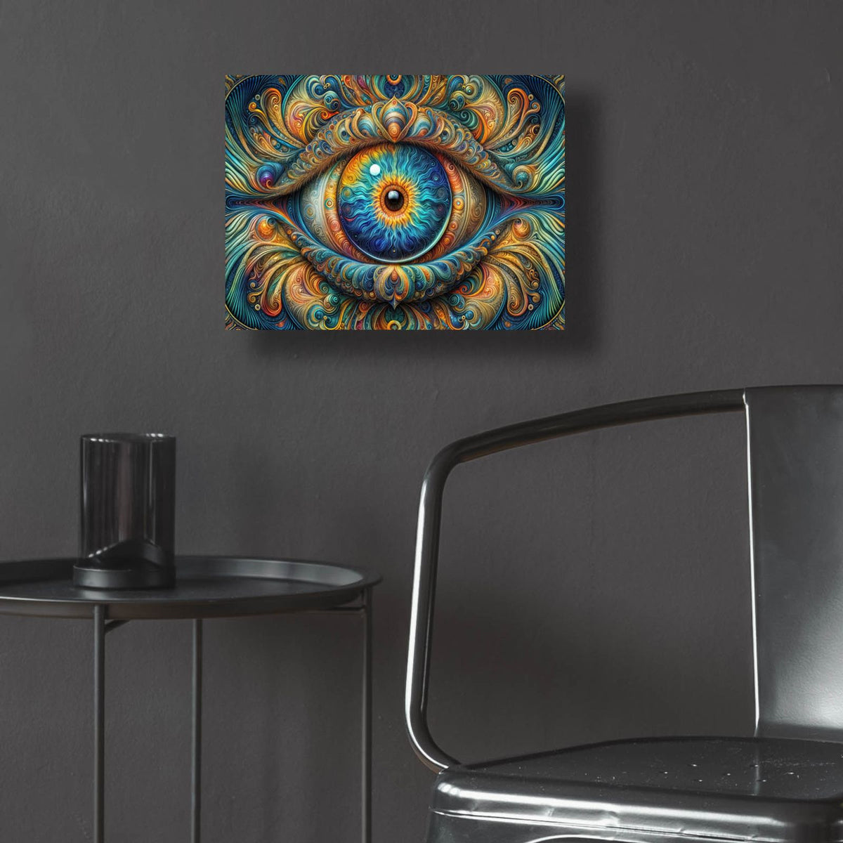 Psychedelic Eye 3 by Rey Klimt - 16x12 acrylic wall art in a room