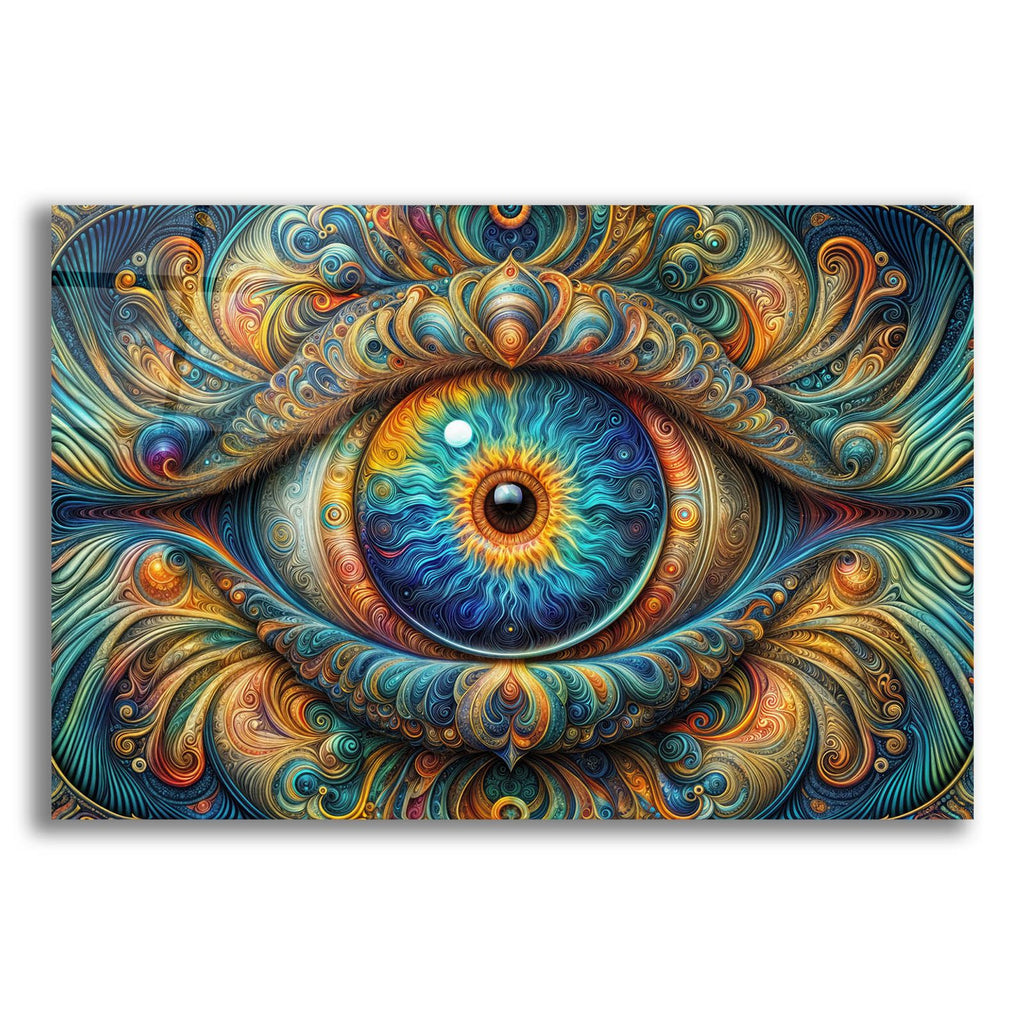 Psychedelic Eye 3 by Rey Klimt acrylic glass wall art