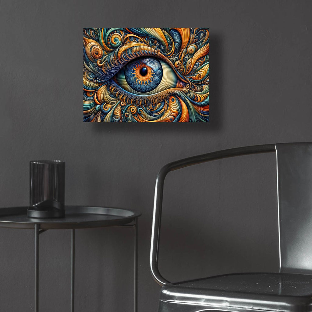 Psychedelic Eye 5 by Rey Klimt - 16x12 acrylic wall art in a room