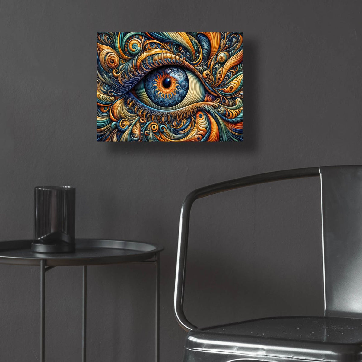 Psychedelic Eye 5 by Rey Klimt - 16x12 acrylic wall art in a room