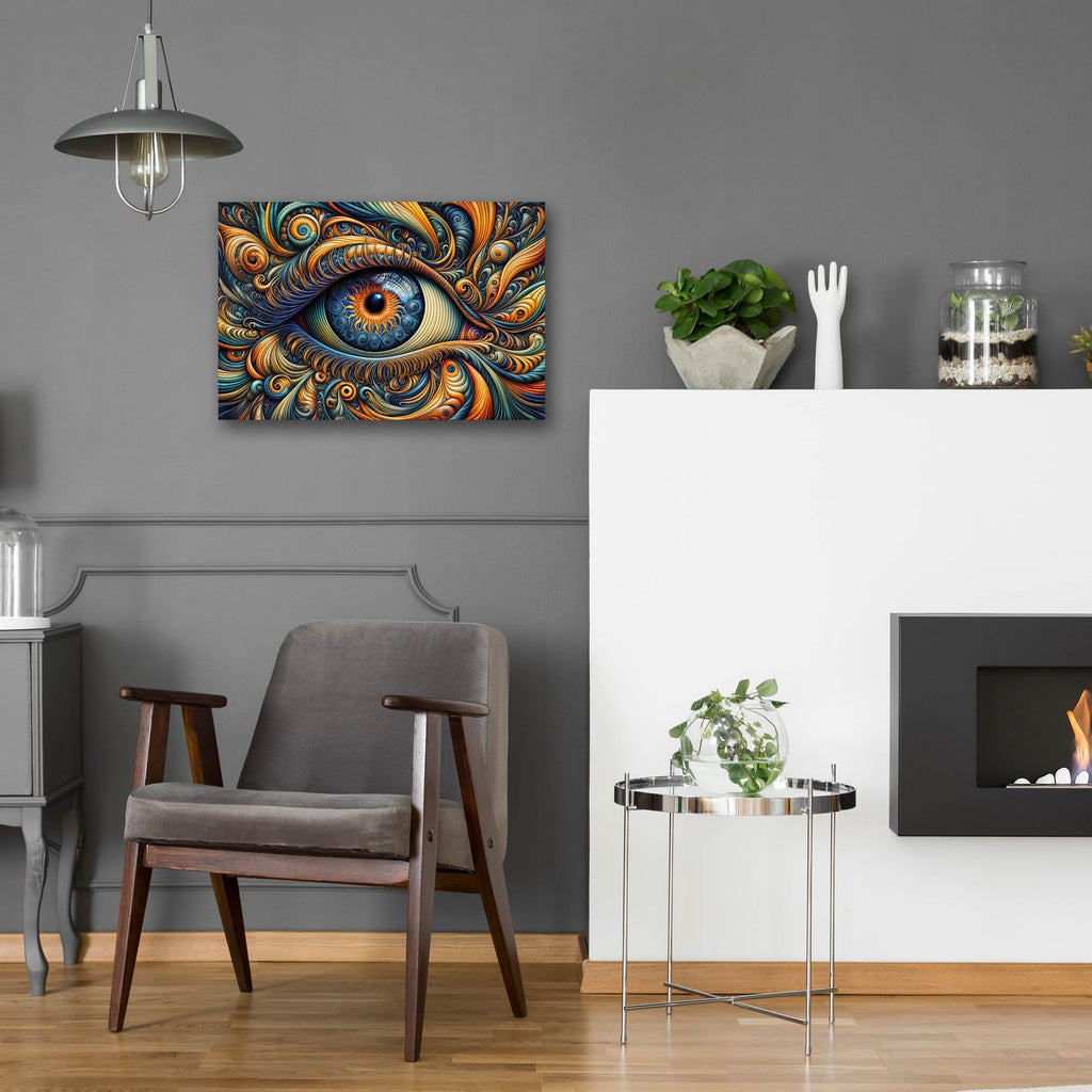Psychedelic Eye 5 by Rey Klimt - 24x16 acrylic wall art in a room