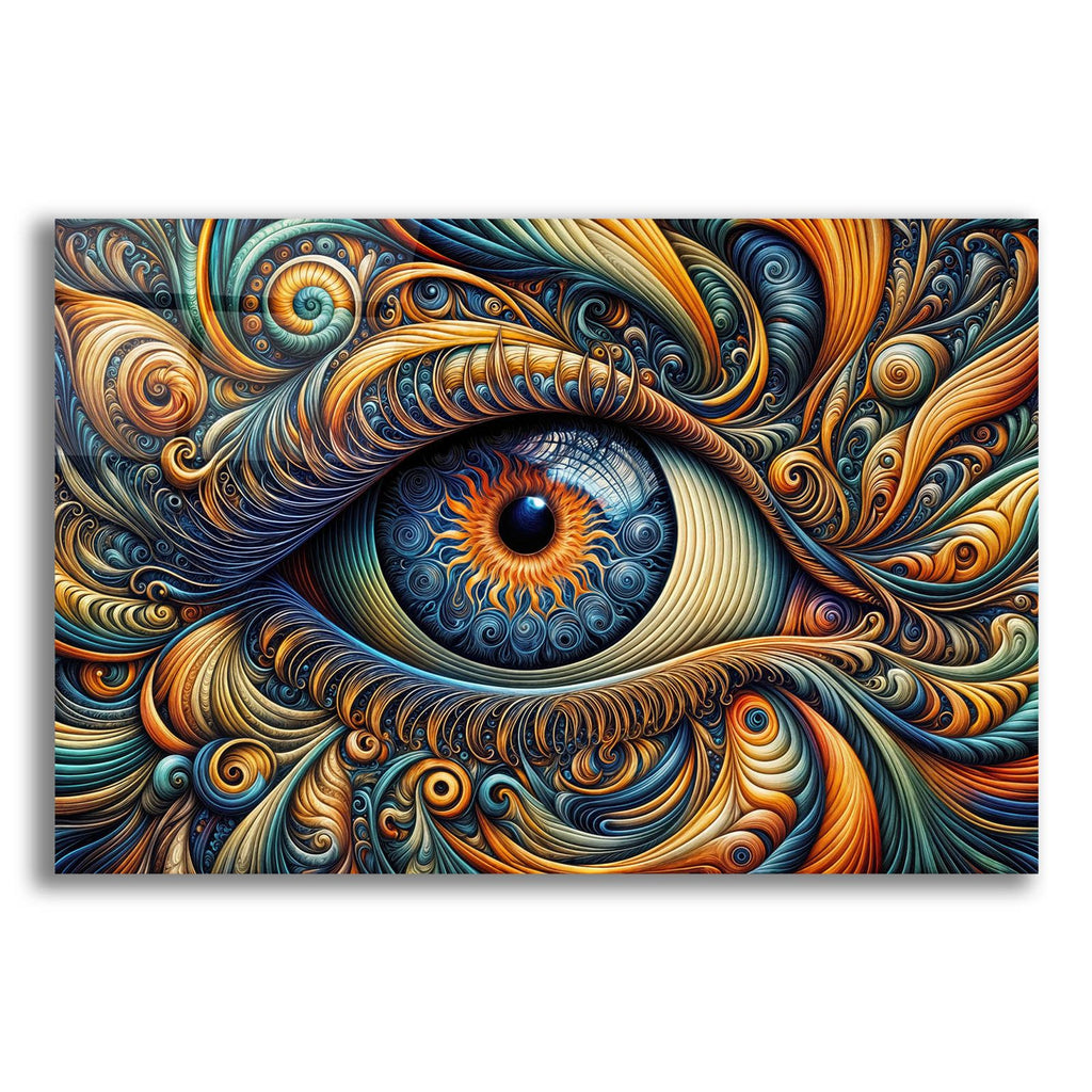 Psychedelic Eye 5 by Rey Klimt acrylic glass wall art