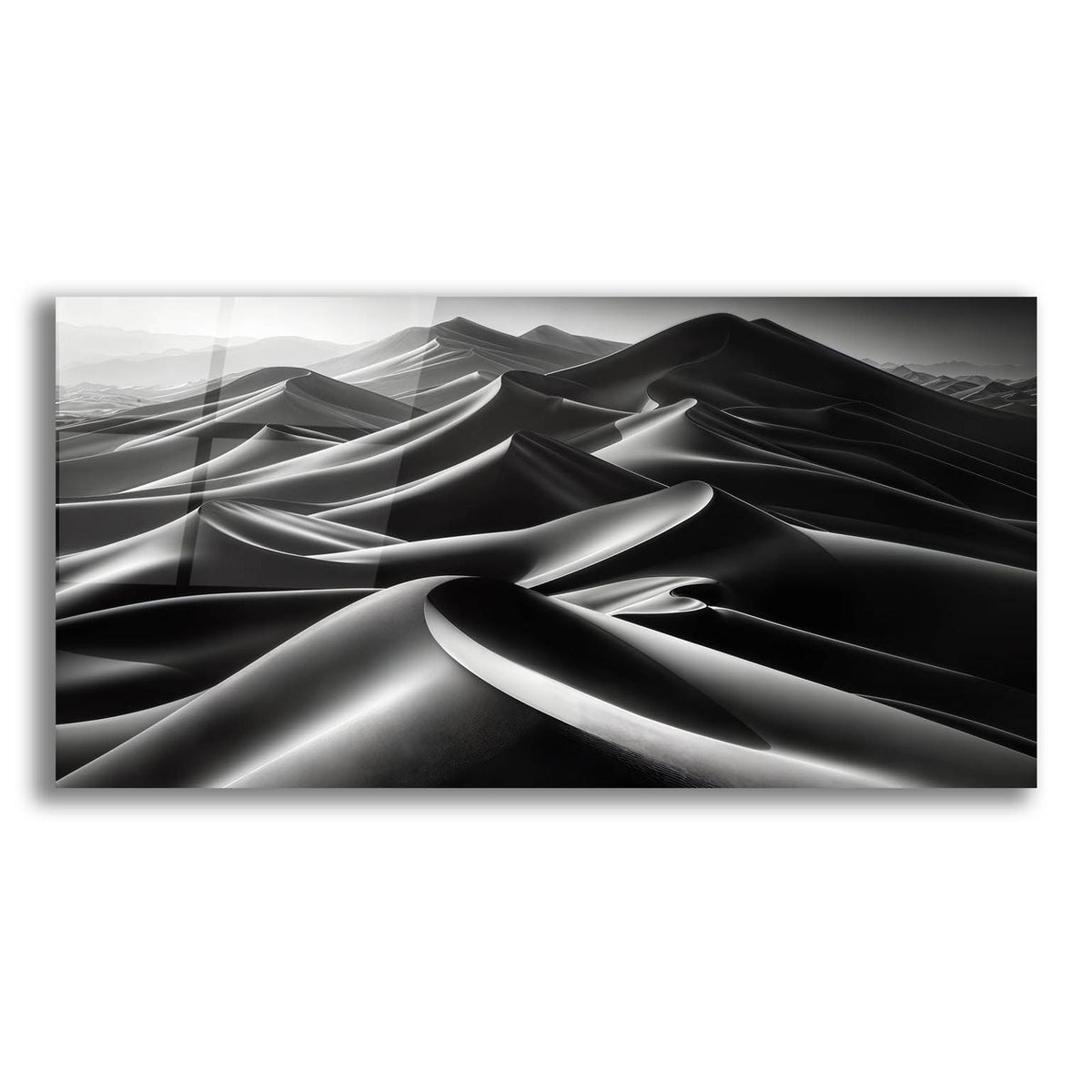 Sand Dunes B&w 2 by Rey Klimt acrylic glass wall art