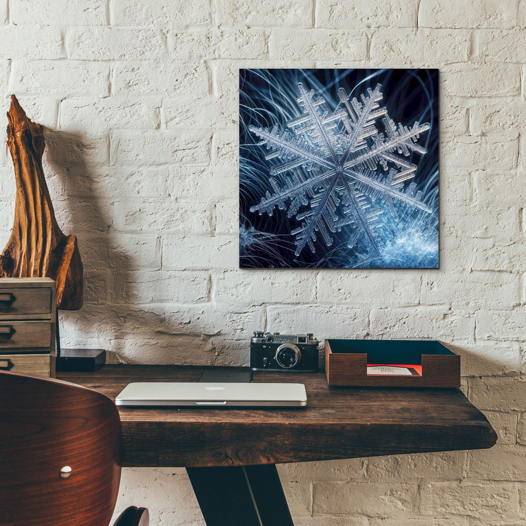 Snowflake 2 by Rey Klimt - 12x12 acrylic wall art in a room